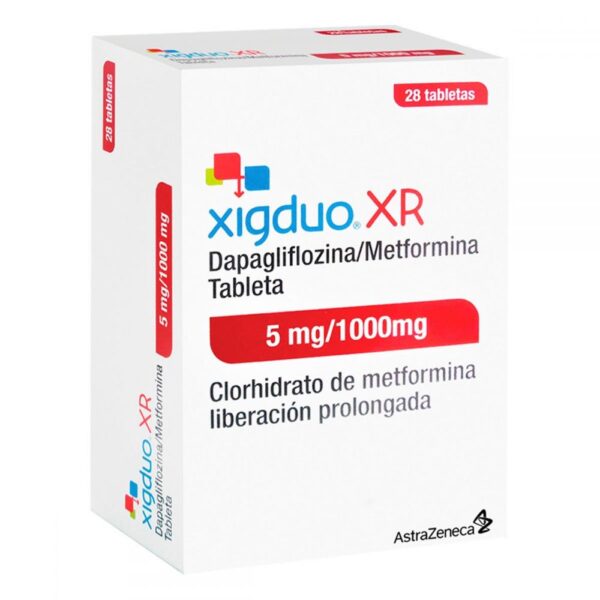 XIGDUO XR DAPAGLIFLOZINA METFORMINA 5MG