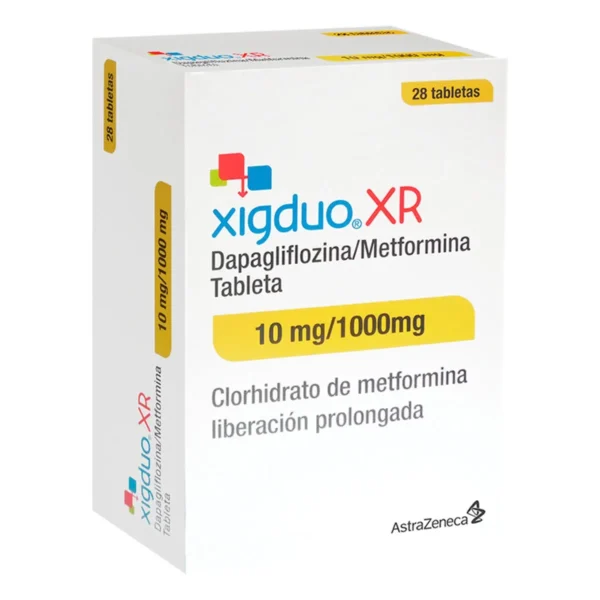 XIGDUO XR DAPAGLIFLOZINA,METFORMINA 10MG/1000MG