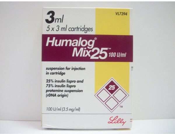 HUMALOG MIX25 100U/ML 3ML