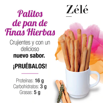 PALITOS DE PAN FINAS HIERBAS ZELE PALITOS DE PAN FINAS HIERBAS ZELE
